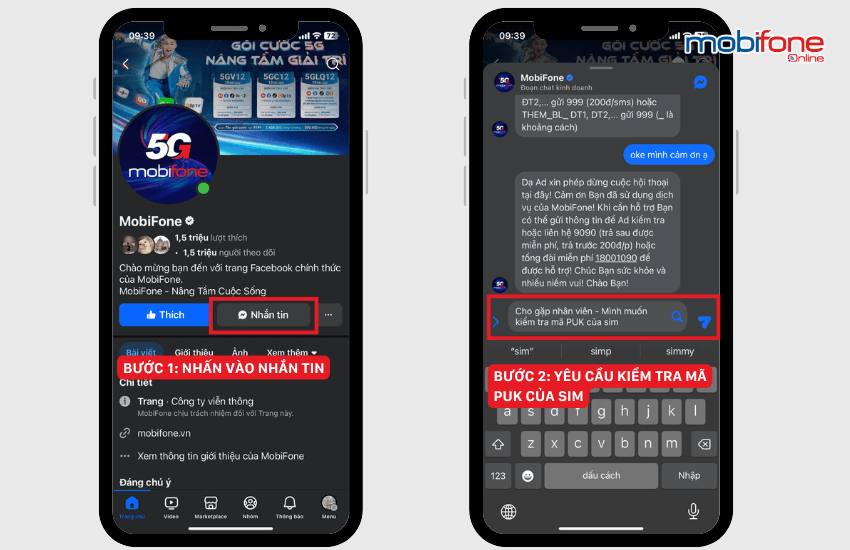 lay ma puk mobifone qua fanpage