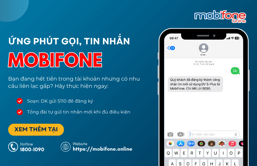 cach ung phut goi tin nhan mobifone