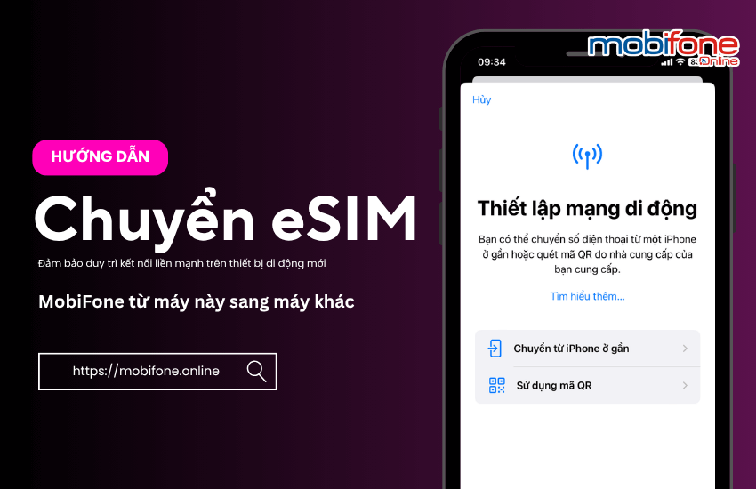 cach chuyen esim mobifone tu may nay sang may khac