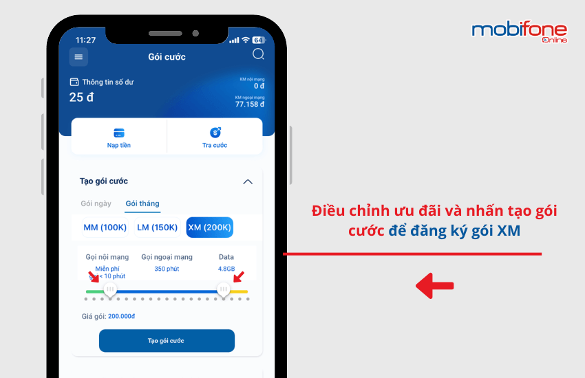 goi cuoc xm mobifone