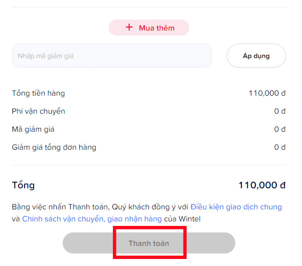 Thanh toan chi phi mua sim WIN60P