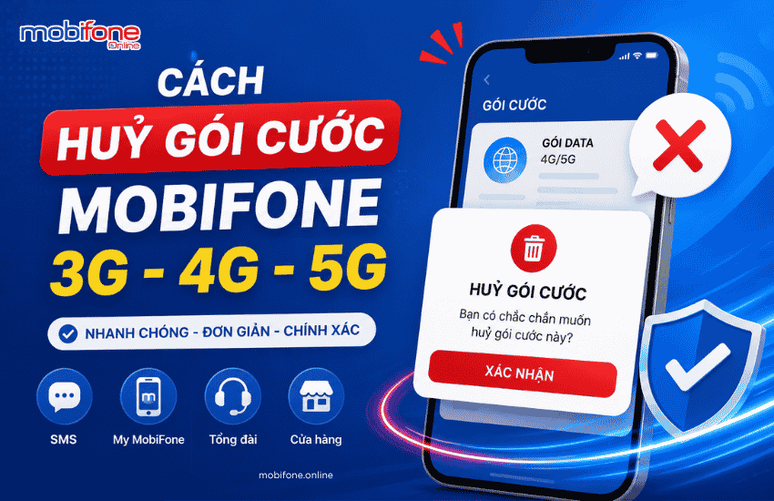 cach huy goi cuoc mobifone