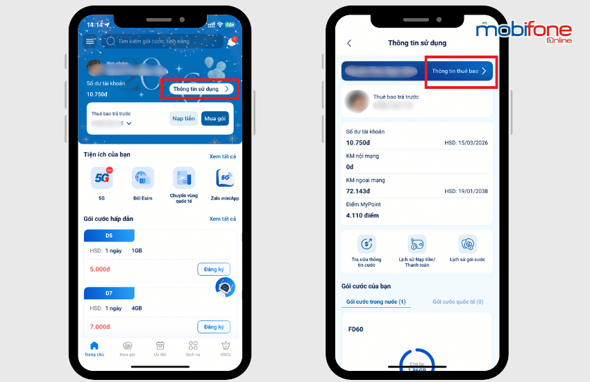 dang ky chinh chu mobifone online