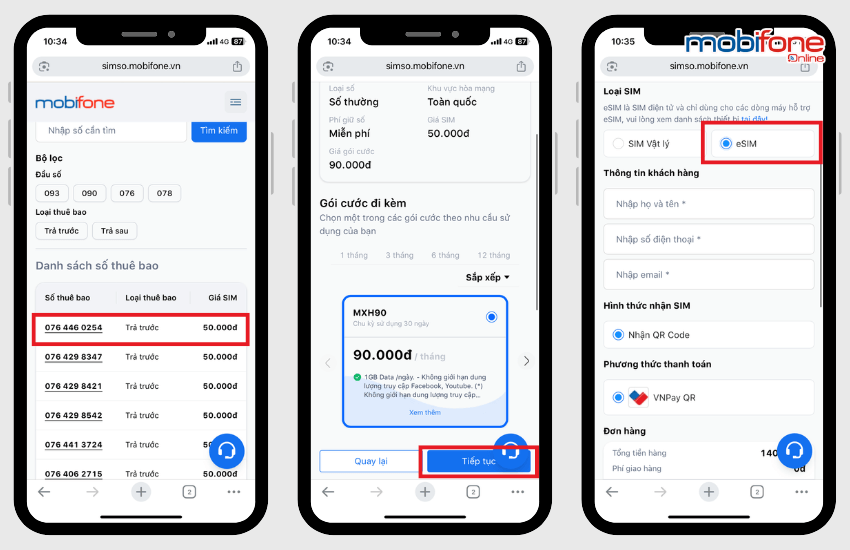 mua esim mobifone online