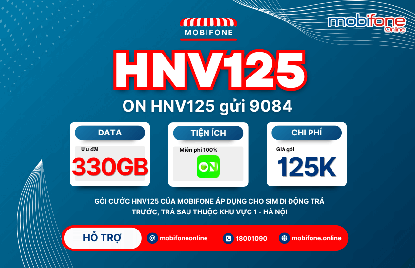 goi cuoc hnv125 mobifone