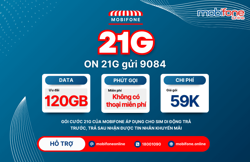 goi cuoc 21g mobifone