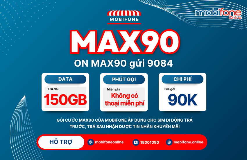goi cuoc max90 mobifone