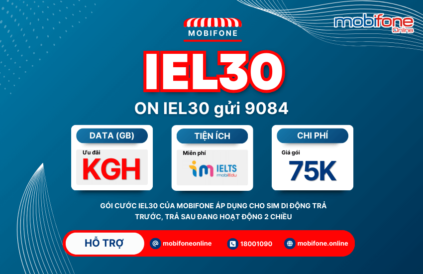 goi cuoc iel30 mobifone