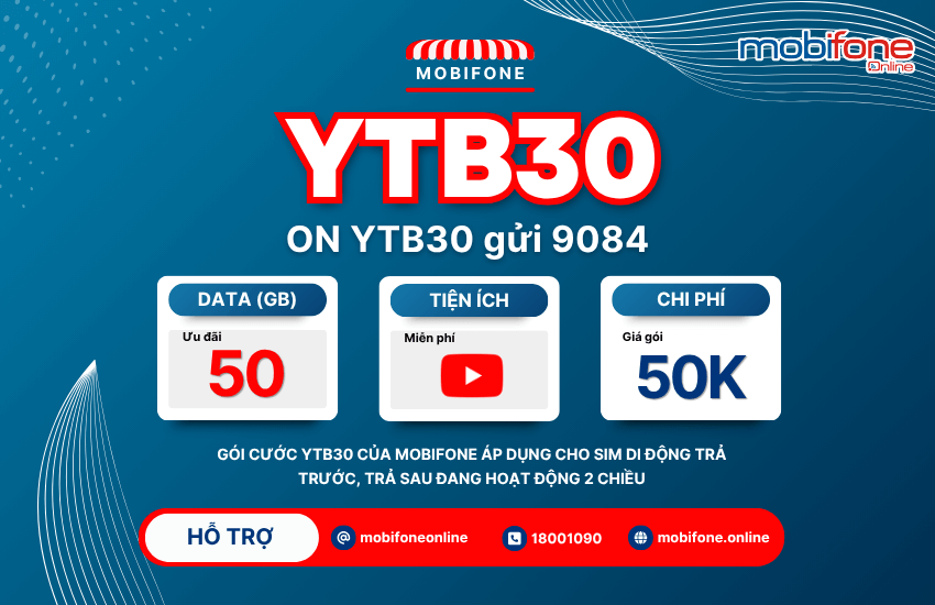 goi ytb30 mobifone
