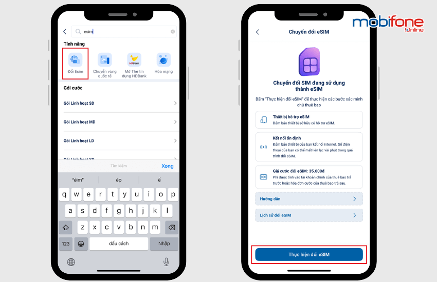 cai dat esim qua my mobifone