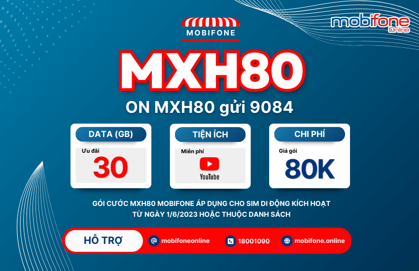 goi cuoc mxh80 mobifone