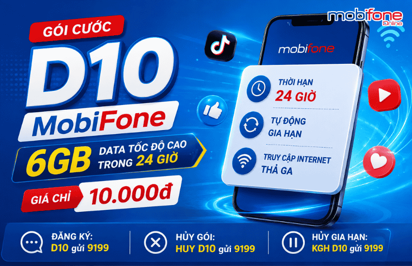goi cuoc d10 mobifone